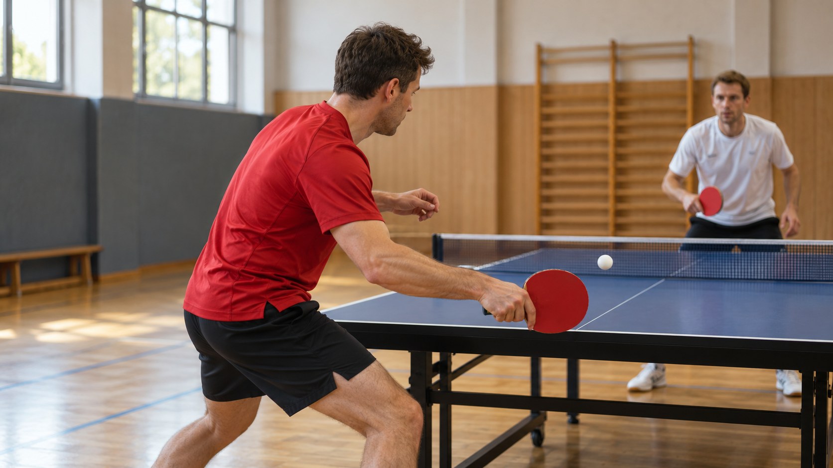 Tischtennis – illustratives Sportmotiv